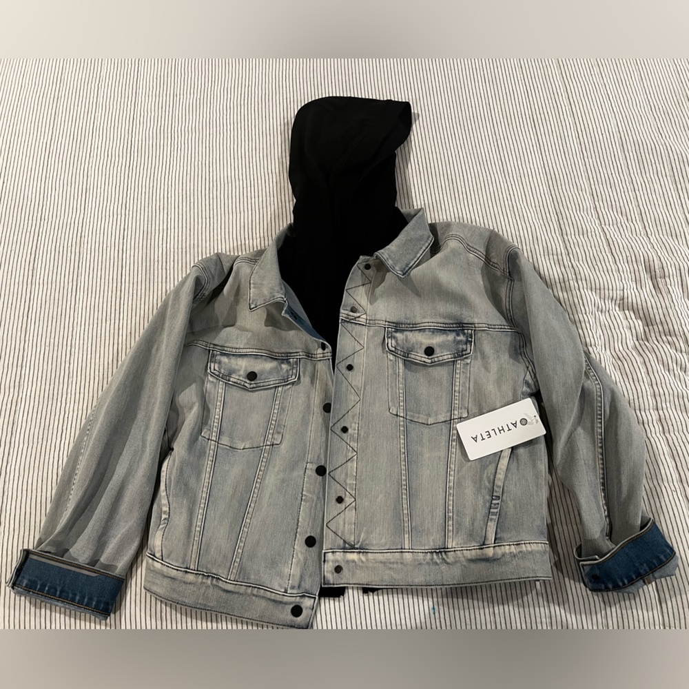 Athleta Double Time denim jacket XL - Brand New With Tags